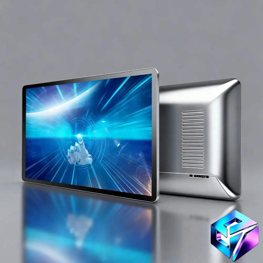 10.1 13.3 15.6 Inch Ultra Slim Aluminum Alloy Wall Mount Android Touch Screen Kiosk Digital Advertising Display