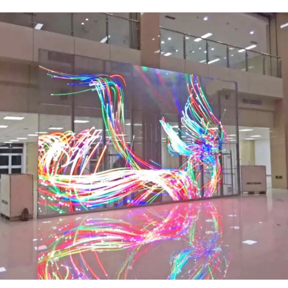 نافذة عرض LED زجاجية شفافة بدقة 4K داخلية شفافة عالية الدقة 85% 80% 70% شفافة 85% 80% 70% #4