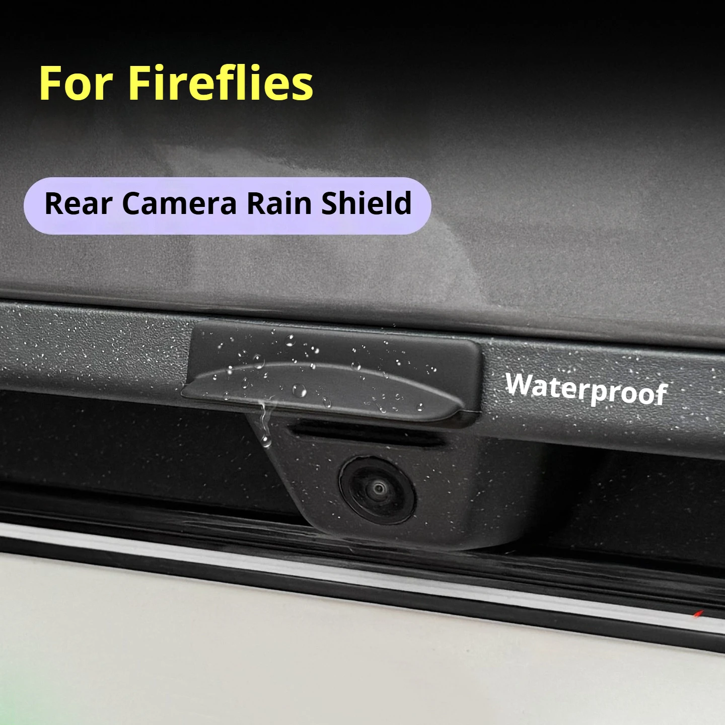 For Nio Firefly 2025 2026 Rear Camera Rain Visor Car Rain Shield Deflector Exterior Accessories