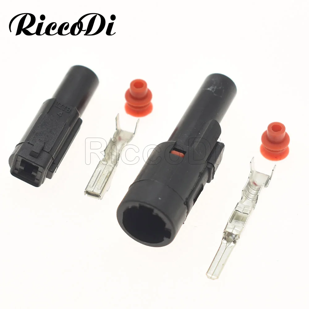 1-20 Sets Furukawa 1 Pin Way Circular Black Waterproof Female Male Electric Automotic Wire Connector FW-C-1M-B FW-C-1F-B