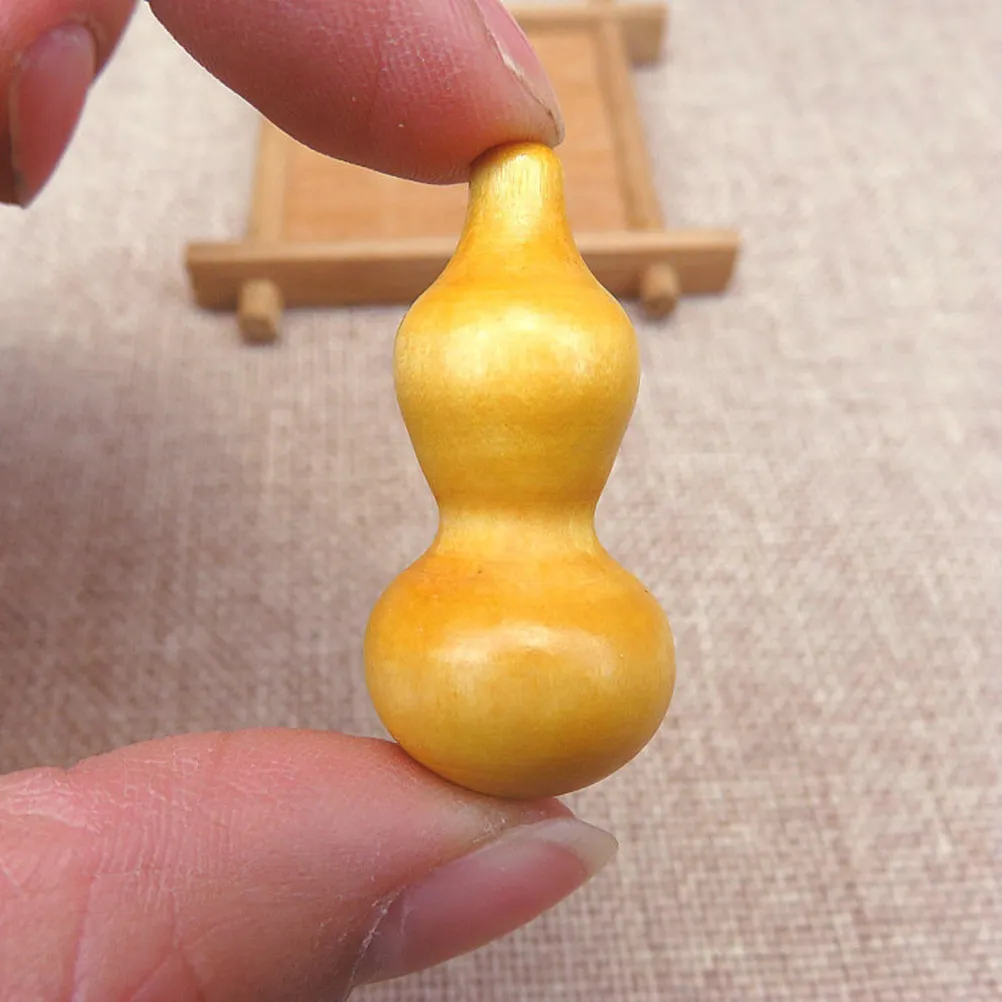 20Pcs Wooden Gourd DIY Accessories for Chinese Knot Crafting Smooth Burr-Free Wood Craft Supplies Jewelry Making Woven Crafts