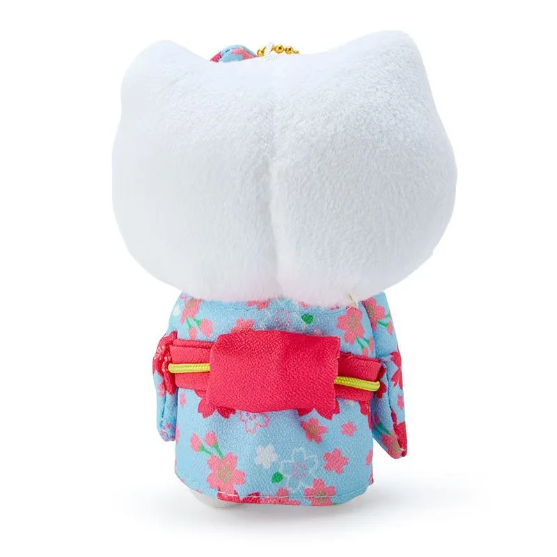 Sanrio Hello Kitty Sakura Kimono série peluche jouet porte-clés dessin animé sac à dos voiture boucle pendentif cadeau d'anniversaire cadeau de noël
