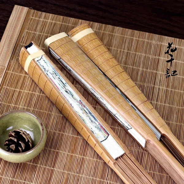 Chinese style 10 inch silk big silk fan ancient style folding fan Hanfu handmade gift classical male folding fan bamboo carry-on