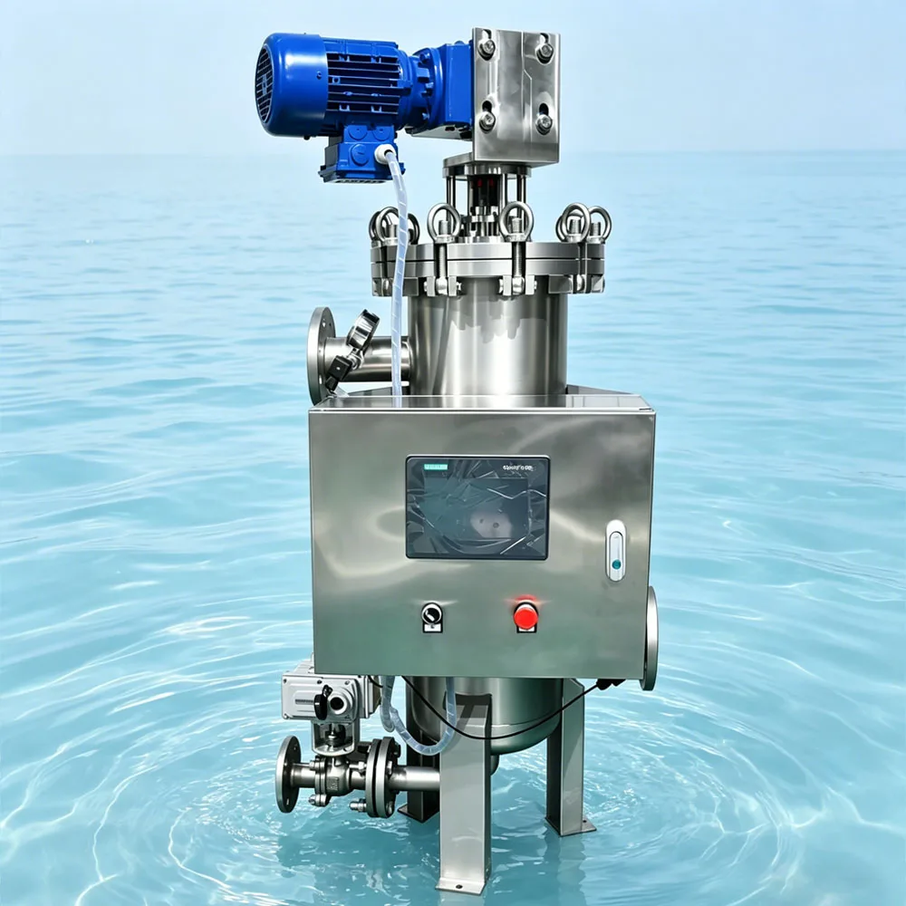 High Efficiency Intelligent Operating System Auto Self Cleaning Filter Water Purification Oil Filter 200 Microns