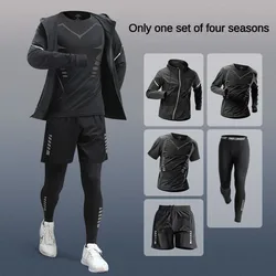 Conjunto completo de correr y Fitness de secado rápido de fibra de hielo para hombre/traje de chándal para maratón, entrenamiento y ciclismo, correr, gimnasio, pantalones de chándal