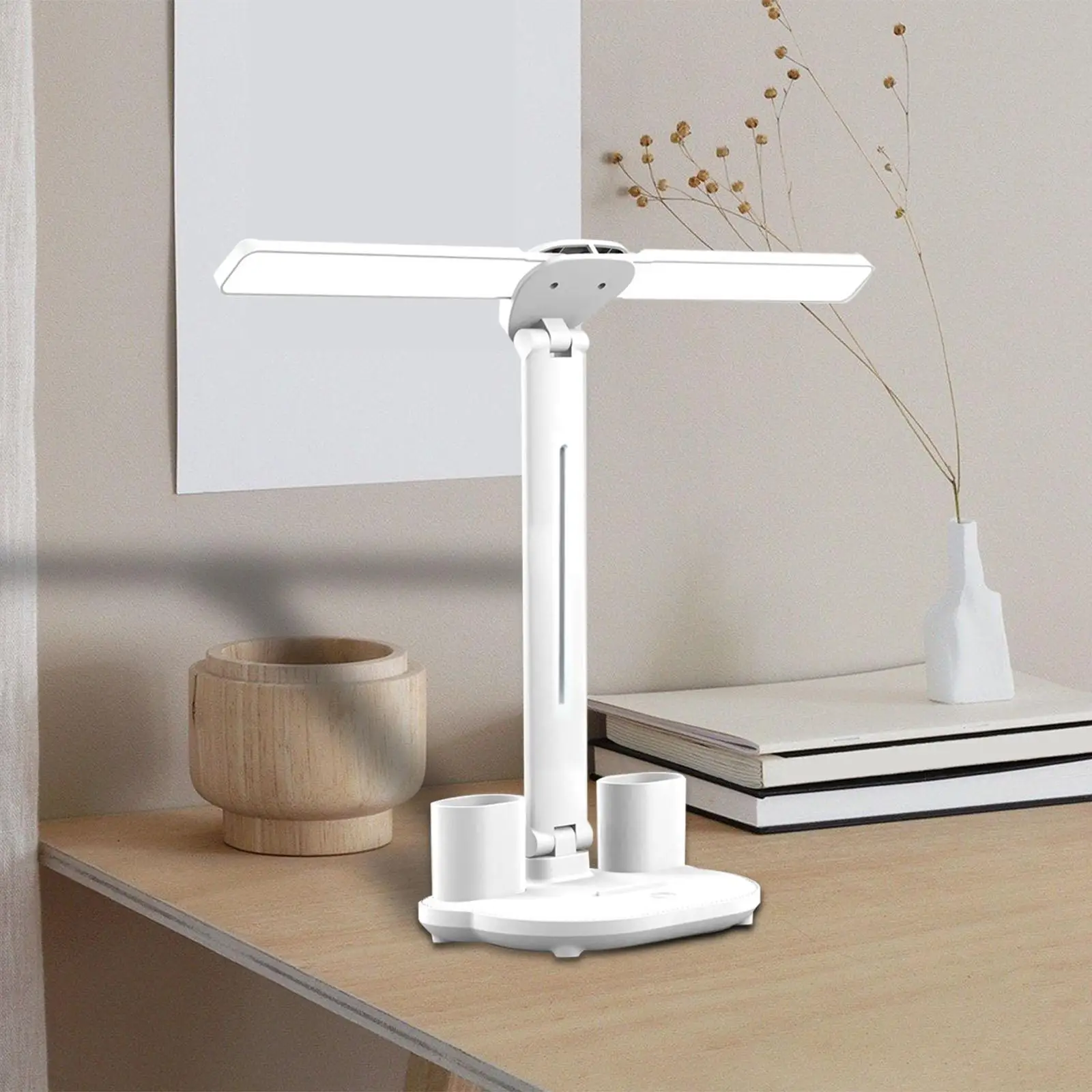 Table Lamp Folding USB LED Desk Lamp for Bedroom Kids Room Video Conference