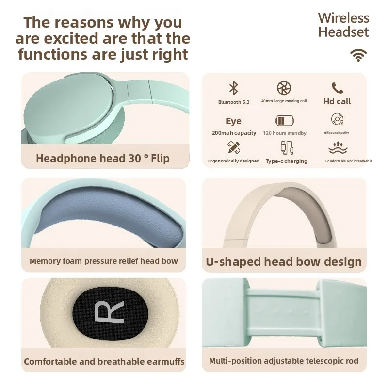 The popular P2961 head-mounted Bluetooth headset wireless ultra-long battery life is suitable for Apple mobile phone spot