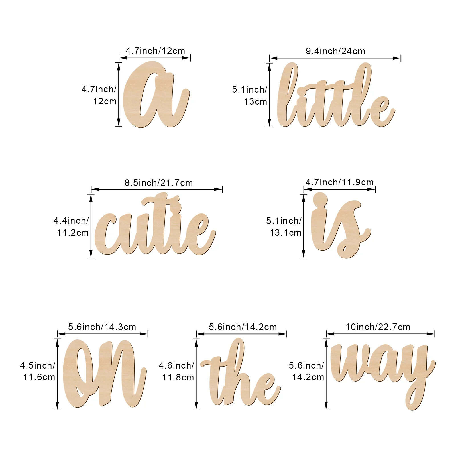 a little cutie is on the way Wooden Wall Sign, Baby Shower Backdrop & Photo Prop, Baby Announcement Party Decor