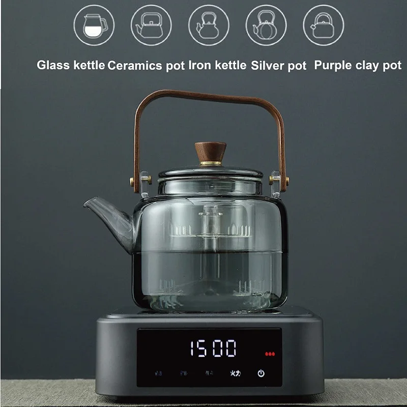 1500 واط الكهربائية موقد سيراميك توقيت القهوة الكهربائية لوح تسخين 9 والعتاد مكتب ماكينة صنع الشاي الذكية موقد الشاي السيارات الدفء