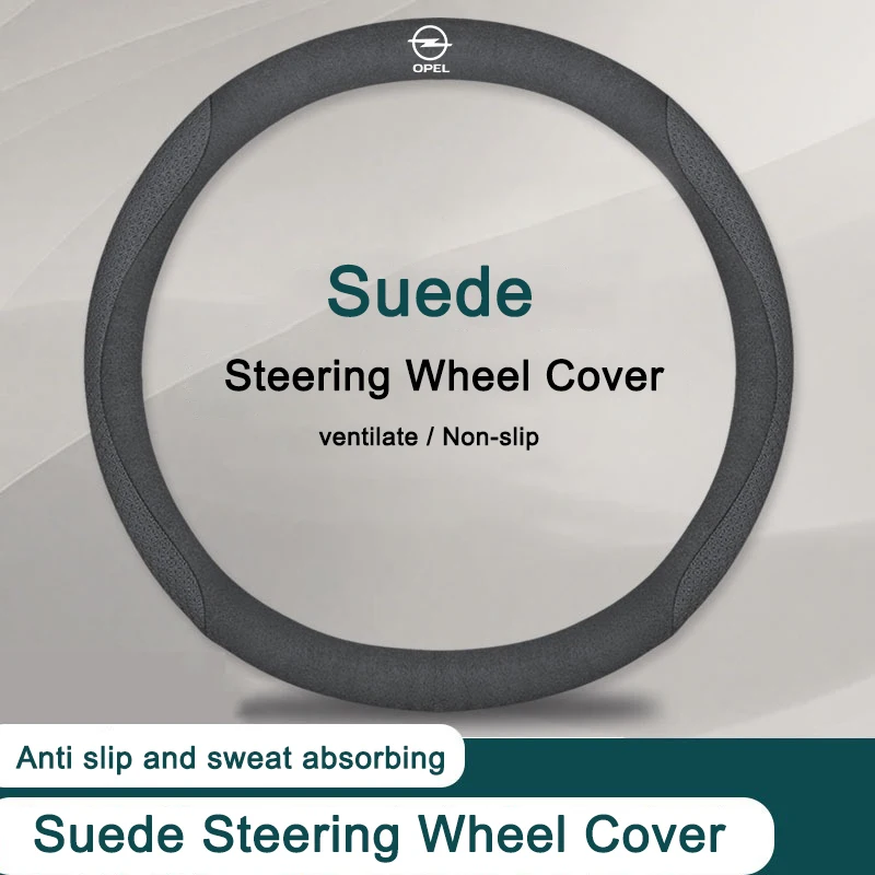 

For Opel Astra H J G K Insignia Corsa C D Vectra C B Meriva A Full Leather Universal Car Steering Wheel Cover Auto Accessories