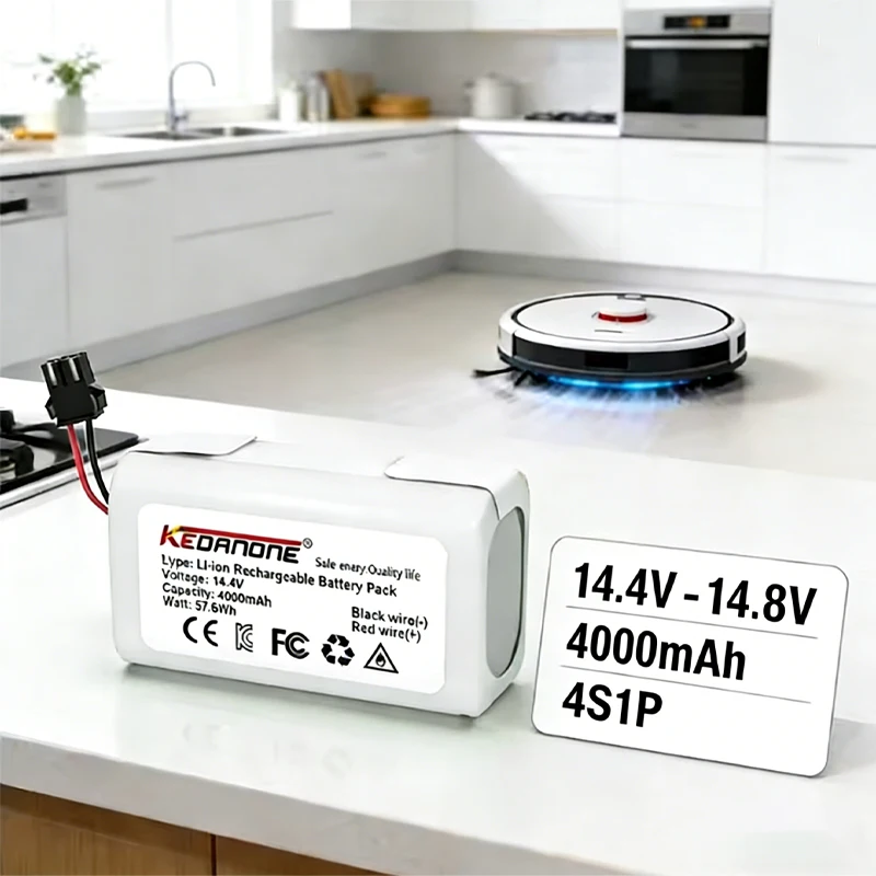 

Литиевая батарея ILife INR18650 M26-4S1P полной емкости 14.4В 4000мАч для роботов-пылесосов ILIFE A4, A4s, V7, A6, V7s Plus