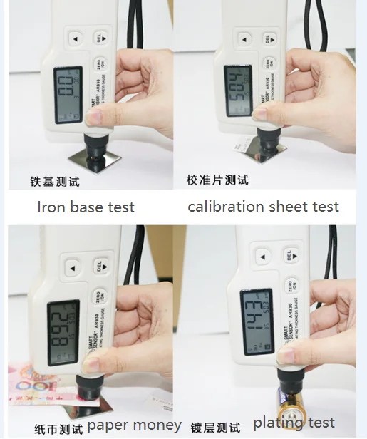 Mini LCD Car Paint Thickness Detector Coating Thickness Gauge