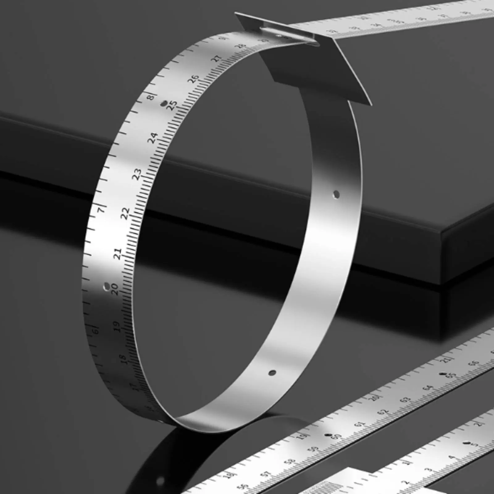 Circumference Tape Tape High Accuracy Graduated Diameter Tape Circumference Ruler Stainless Steel Double Scale for Engineers