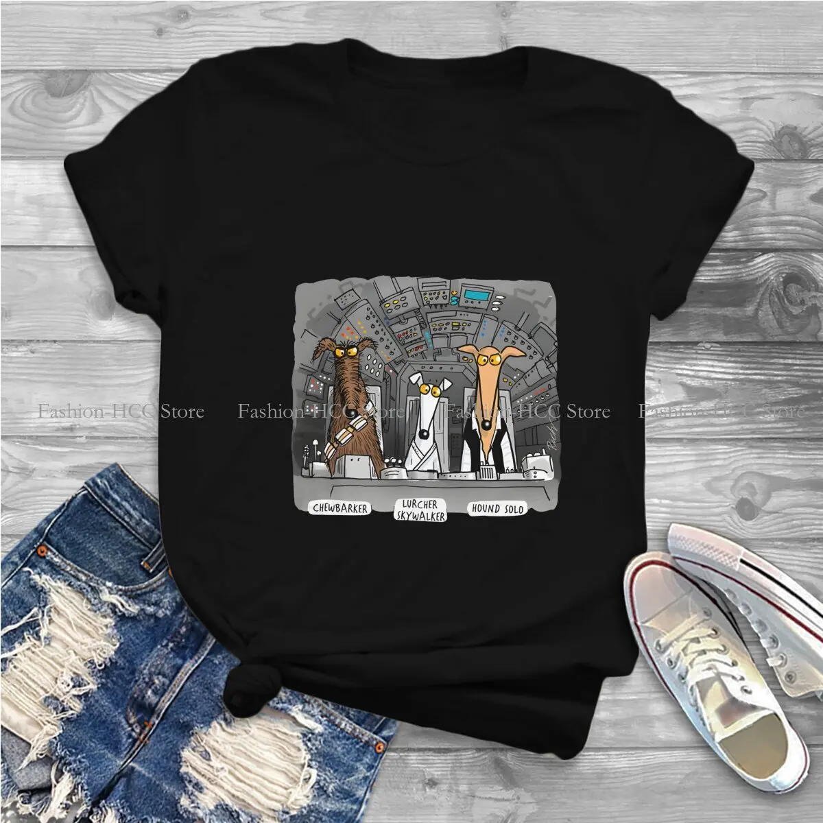 Hound Solo Special Polyester TShirt Greyhounds Dog Comfortable Hip Hop Graphic  T Shirt Stuff