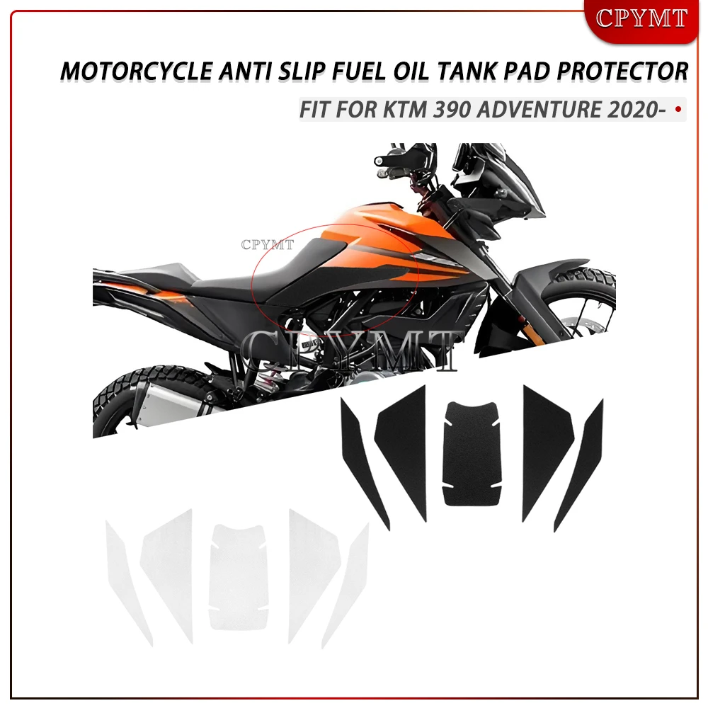 

Fit for 390 Adventure ADV 2020- Motorcycle Anti Slip Fuel Oil Tank Pad Protector Side Knee Grip Sticker Decal Frosted Pads