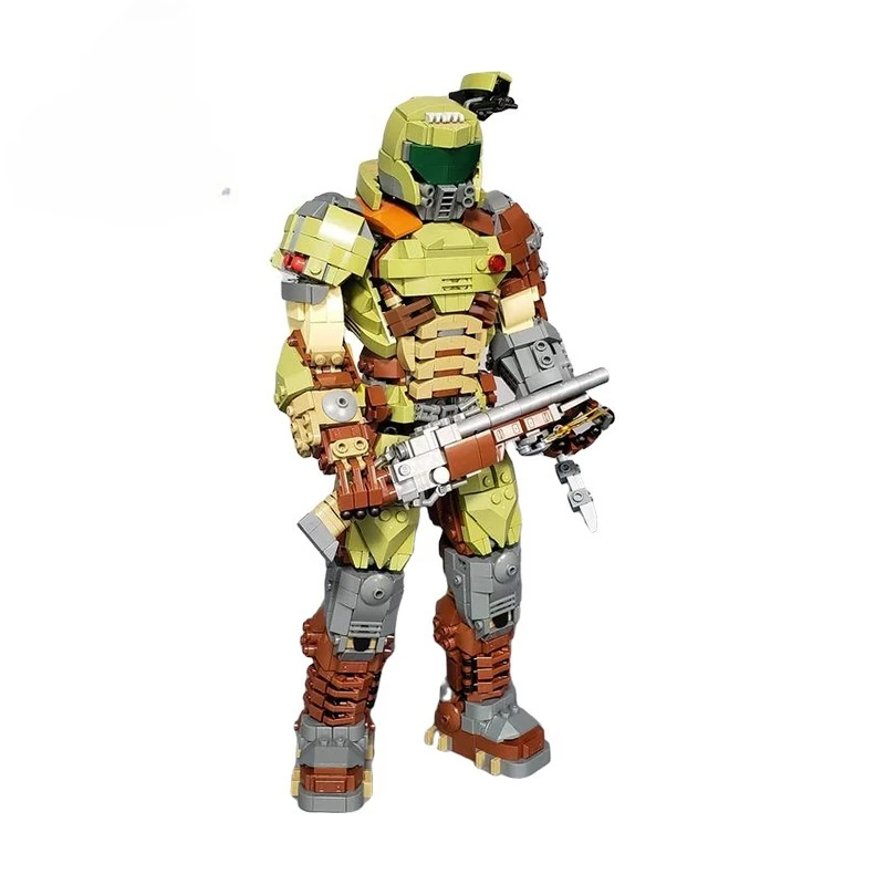 

MOC Doom Warrior Mecha игрушка строительный блок модель DIY креативные украшения коллекция кирпичи детские игрушки