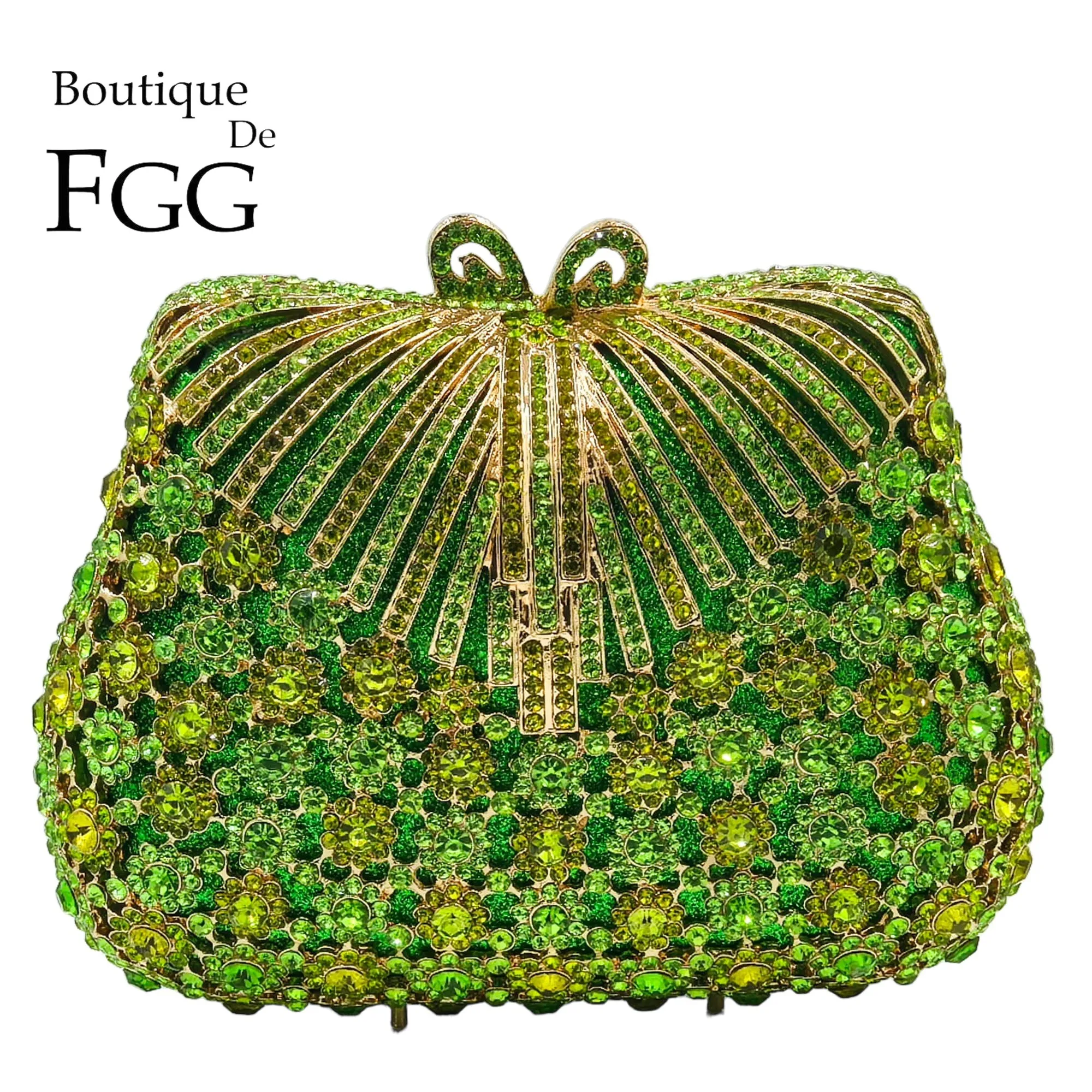 

Boutique De FGG Rhinestone Clutch Purses for Women Formal, Sparkly Crystal Evening Bags and Clutches, Wedding Party Clutch Bag