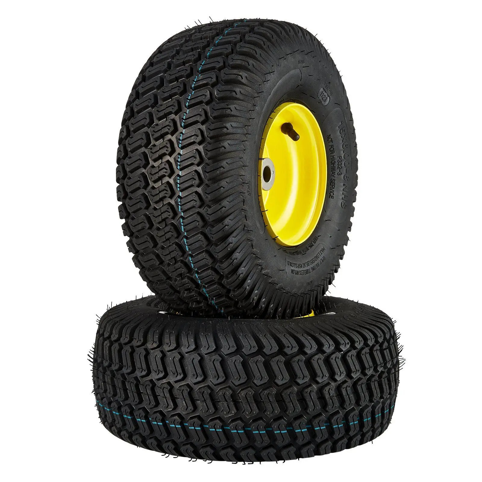 Lawn Mower Tires with Rim, 15x6-6