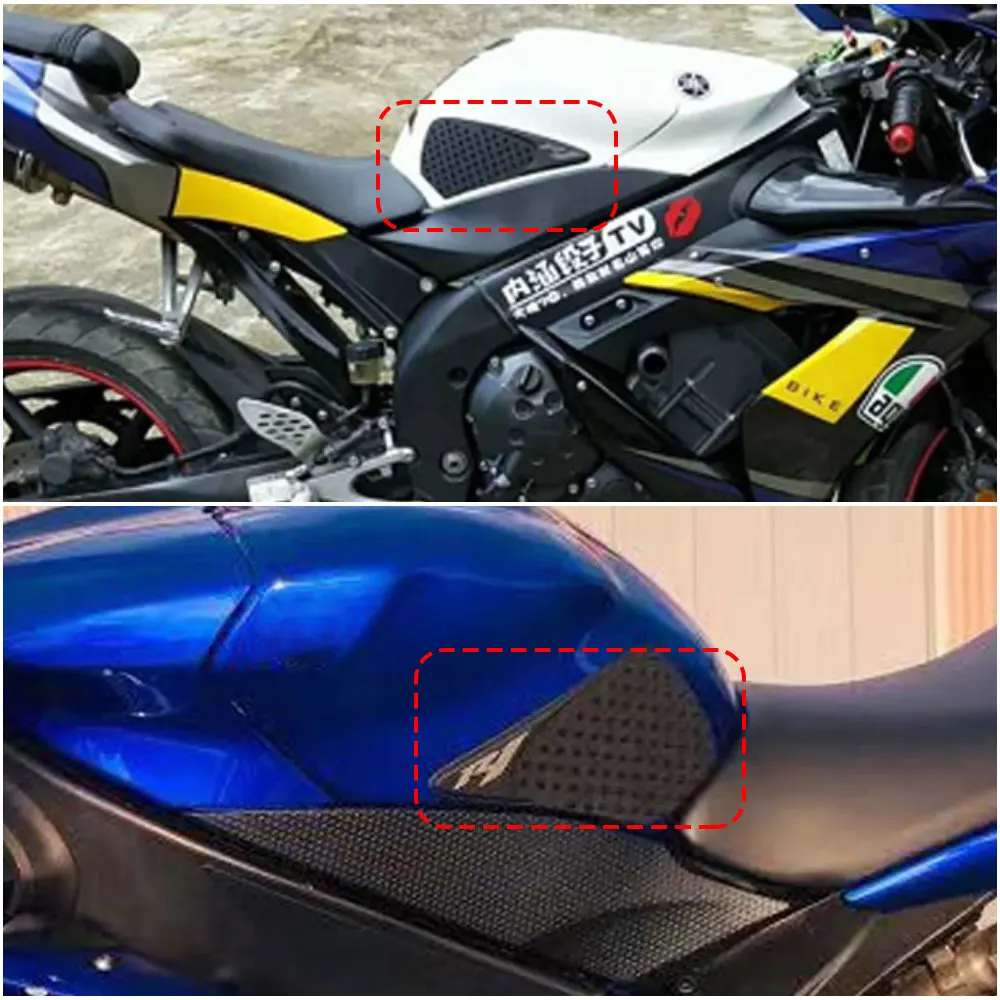 Защитная наклейка на топливный бак мотоцикла для Yamaha YZFR1 R1 2004 2005 2006, противоскользящая наклейка на бак для воды