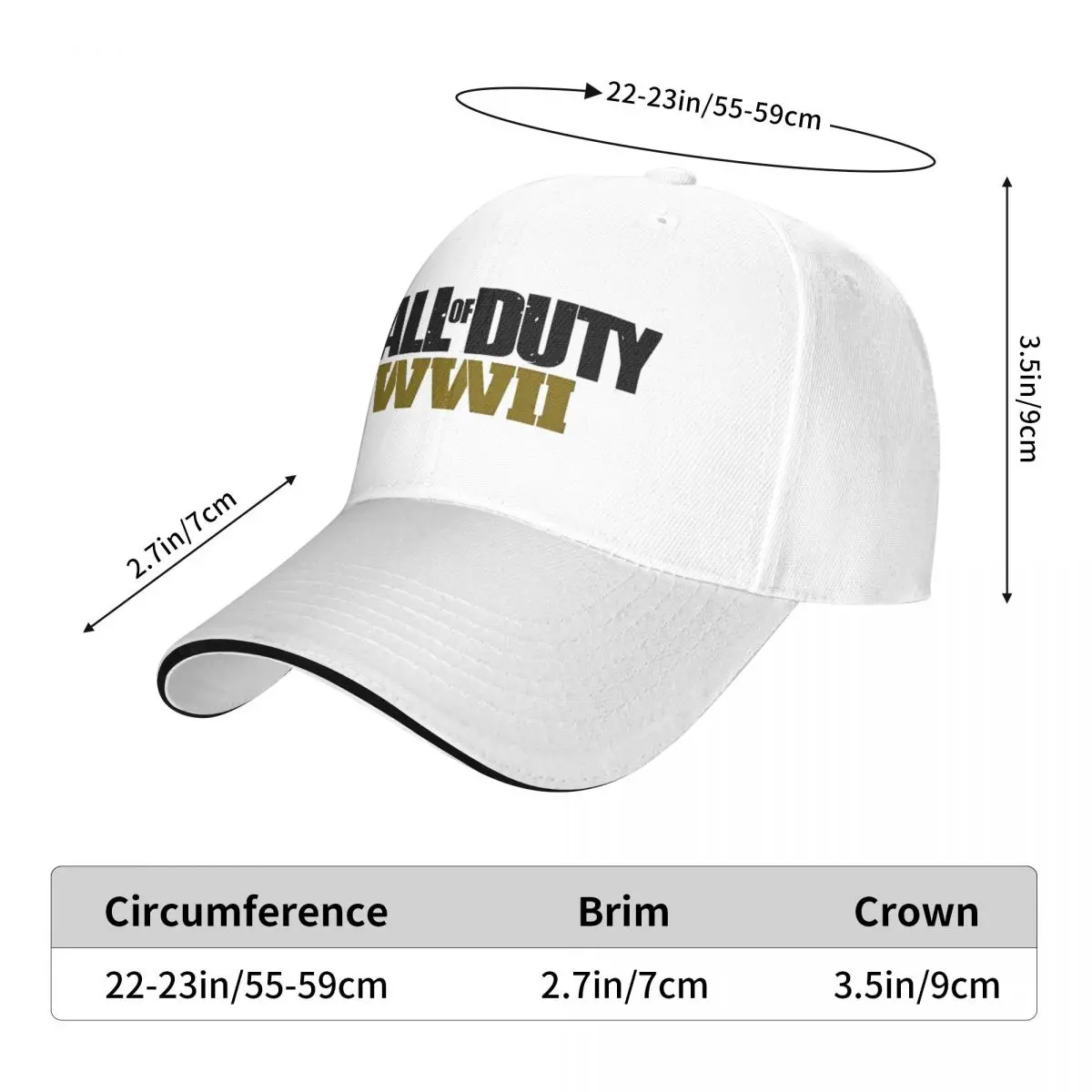 Call Of Dutys Shooting Game Accessories Men Women Baseball Caps Adjustable Versatile Caps Hat Fashion Summer Sun Cap