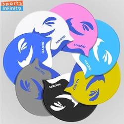 Adults Swimming Caps Men Fashion Printed Ear Protection Waterproof Silicone Swim Cap Women Swimming Hats Swimming Accessories