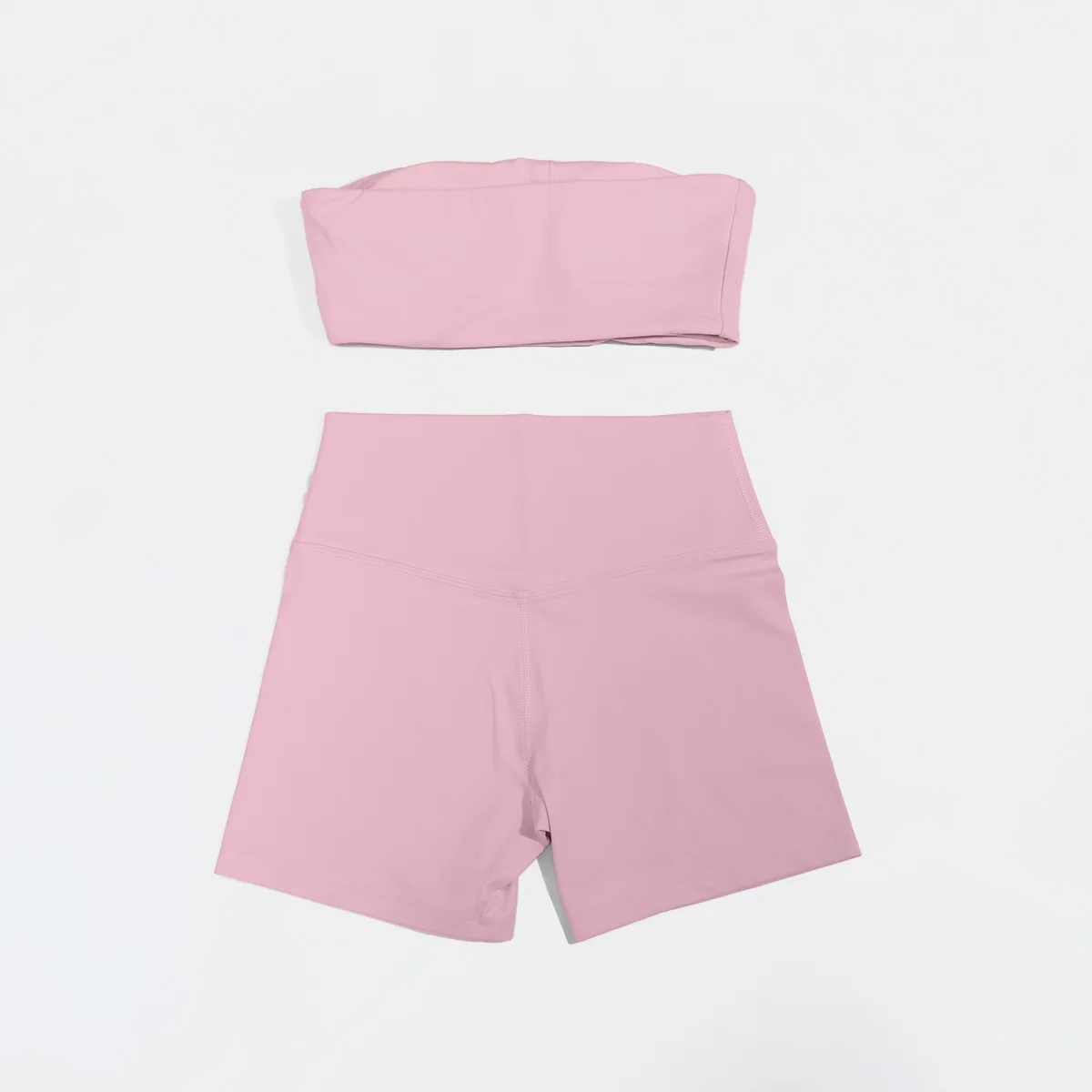 Sommerliches trägerloses Sport-BH- und Crop-Top-Set für Damen, Fitness, Yoga, Workout, Gym-Outfit, Deportivos Mujer, 2-teiliges Sportoutfit – Detail 7