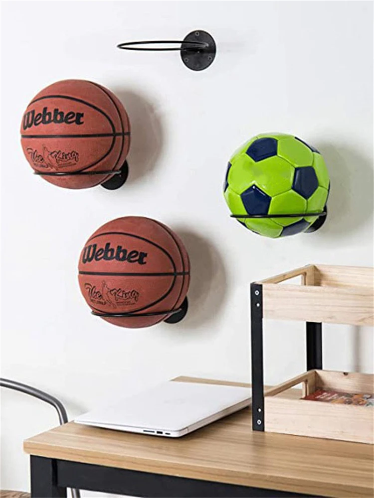 Iron Basketball Football Volleyball Storage Rack Household Wall Mounted Ball Rack Wall Storage Rack