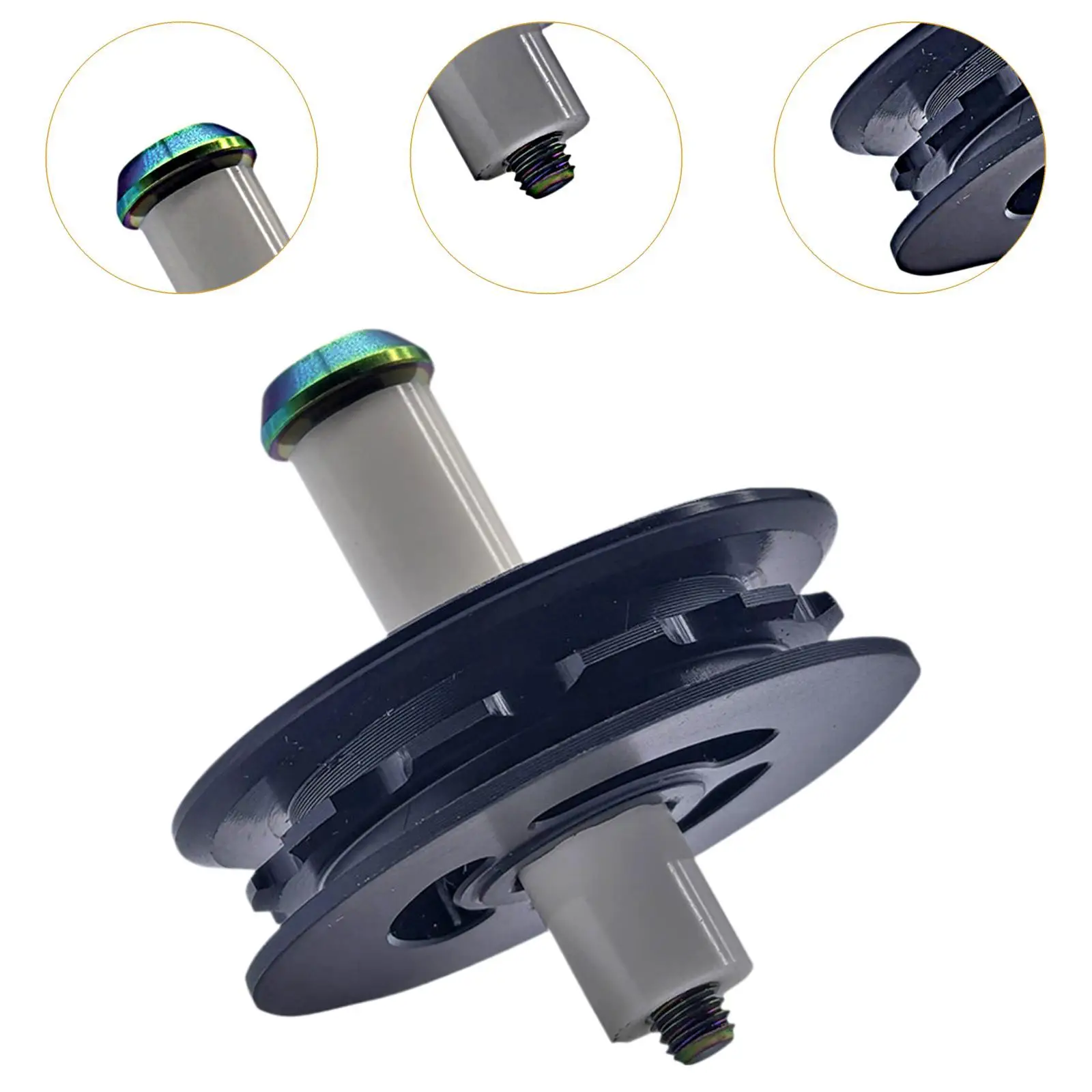 دراجة سلسلة الموتر دليل عجلة رمح سلسلة دراجات أجزاء الضغط ، مقاومة للاهتراء ، المسمار سبائك التيتانيوم ، مكون استبدال #5