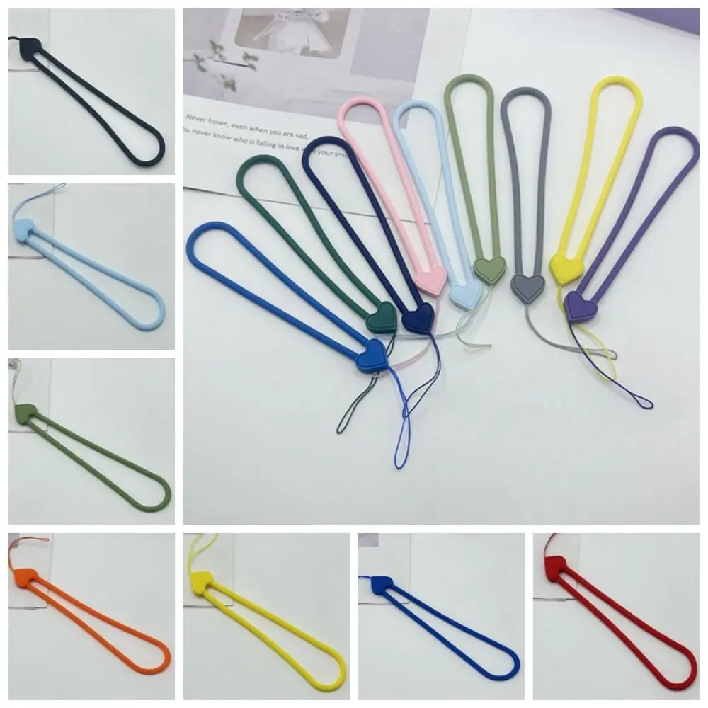 Silicone Wrist Hand Strap Short Rope Key Straps Mobile Phone Strap Phone Lanyard Pendant Phone Hanging Rope For Mobile Phone