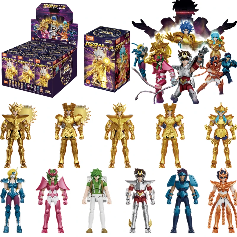 

Original BLOKEES Saint Seiya GALAXY VERSION V04 Gold Zodiac V02 Virgo SHAKA Gemini SAGA Pisces Assembly Action Figure Toy Gift