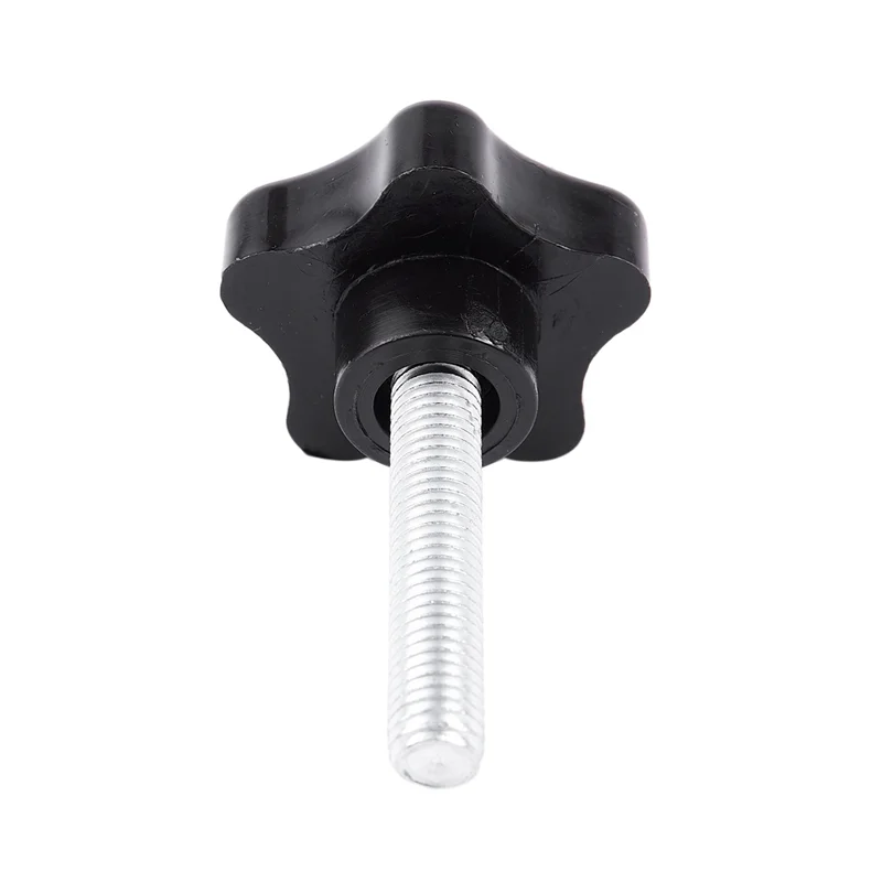 

CYCLI-10Pcs M8 X 40Mm Screws Star Head Wing Screw Clamp Knob Handle Black