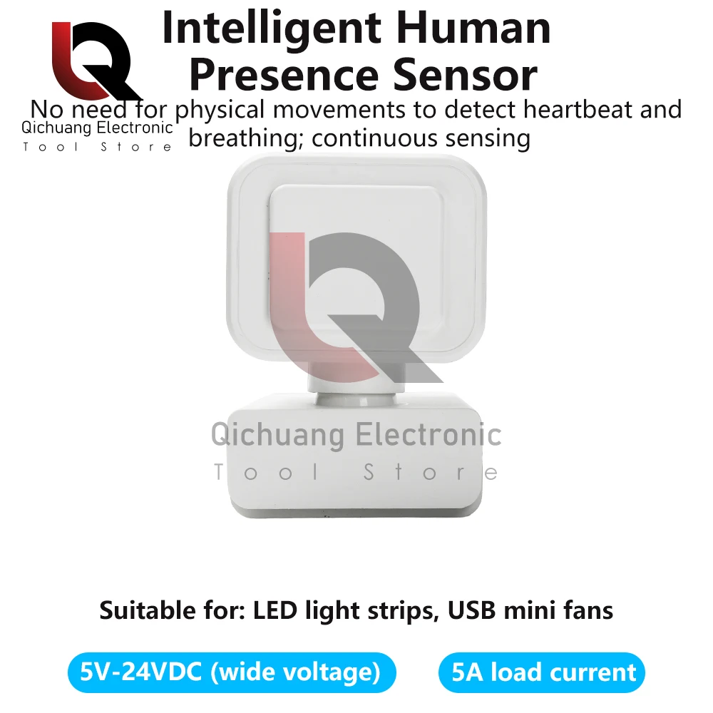 

Датчик движения 5-24 В постоянного тока, микроволновая индукция, высокая чувствительность для освещения, вытяжные вентиляторы, умное автоматическое управление