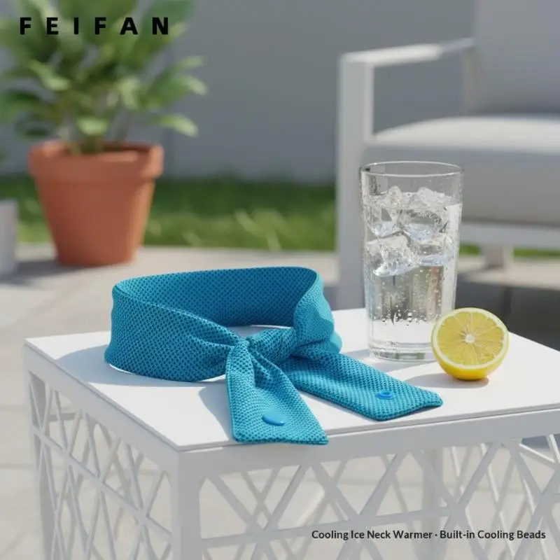 B*Cold Feeling Multicolor Cooling Ice Scarf Neck Wraps Quick Drying Sports Headscarf Nylon Portable Sweat Wiping Towel For Beach
