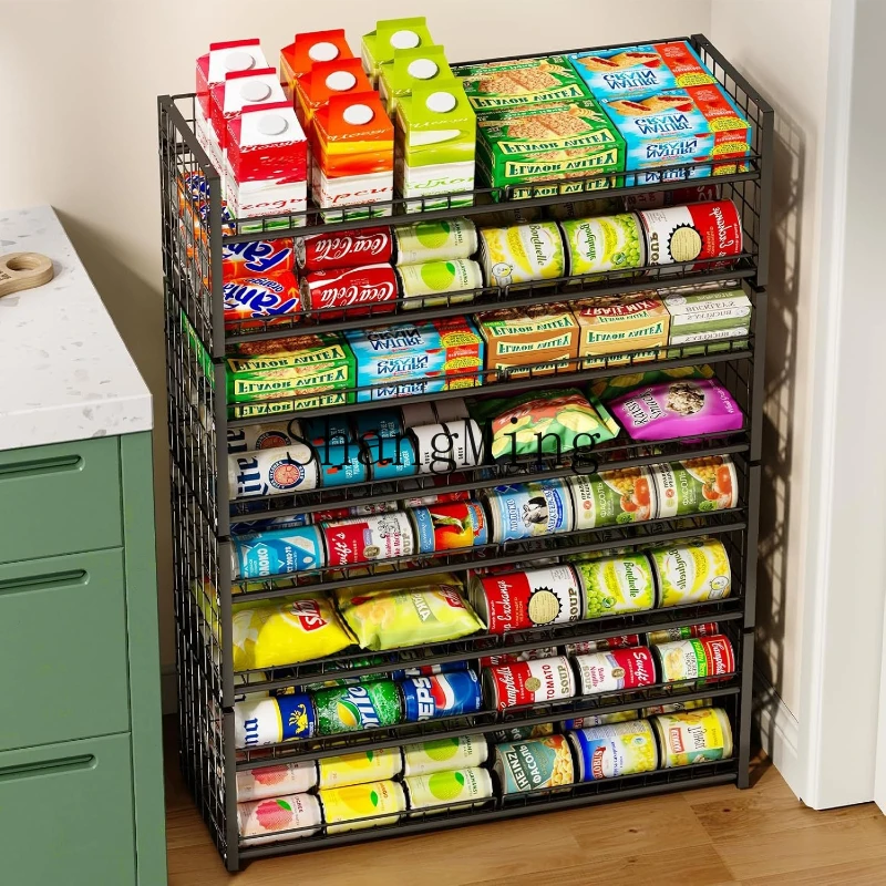 

SM Stackable Can Organizer Pantry Long Can Holder Organizer