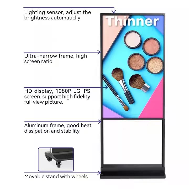 43inch Shop Window Advertising Hanging Lcd Advertising Equipment Machine Digital Signage Screens Window Screens view 5