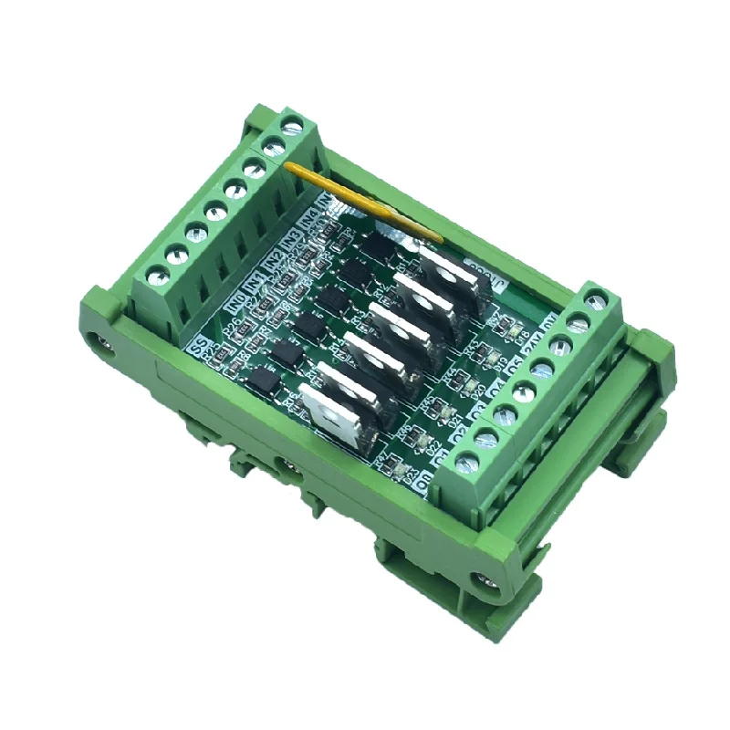 Optocoupler Isolation IO Module PLC Signal Amplification Board PNP NPN Transistor Driver Board 12-24V