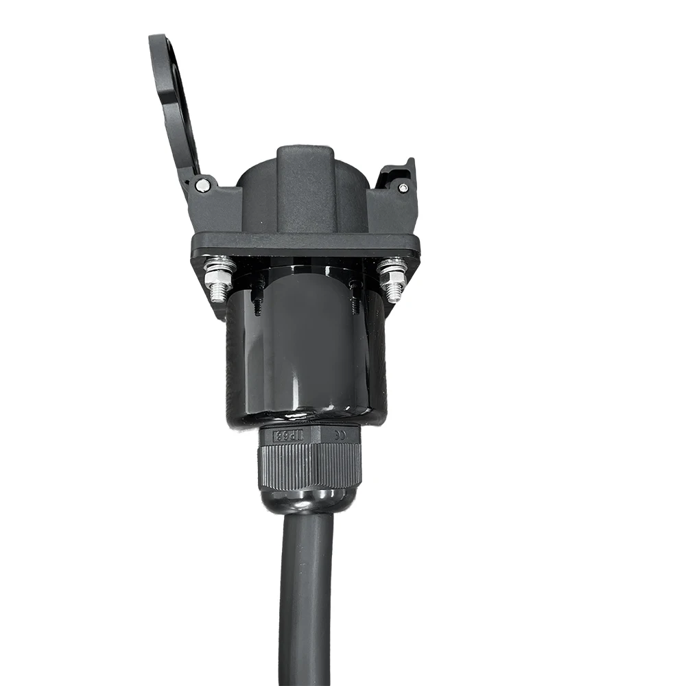 Adattatore per spina 32A SAEJ1772 T1 a tipo 1 Adattatore EV per presa laterale per veicolo Tipo 1 a tipo 1 Adattatore Ev