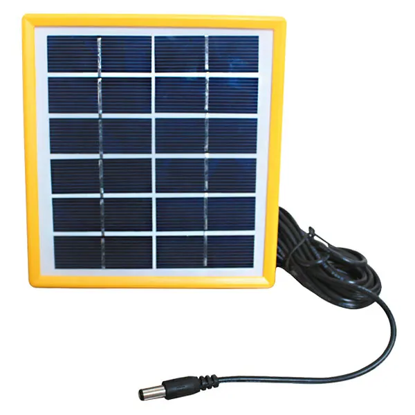 SINGLE SOLAR PANEL SINGLE 6 VOLT 2 WATT 140*130*17MM 2.5 METERS WIRED