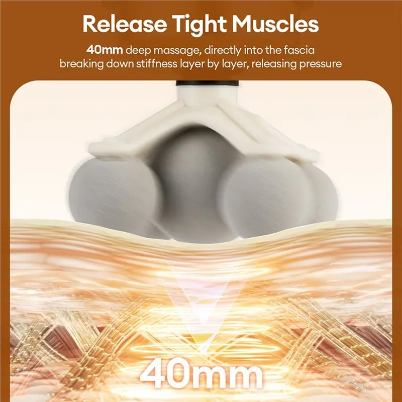 Dropship-11 In 1 Powerful Electric Massage Gun Adjustable High-Frequency Vibration Fascia Gun For Sports Body Massage