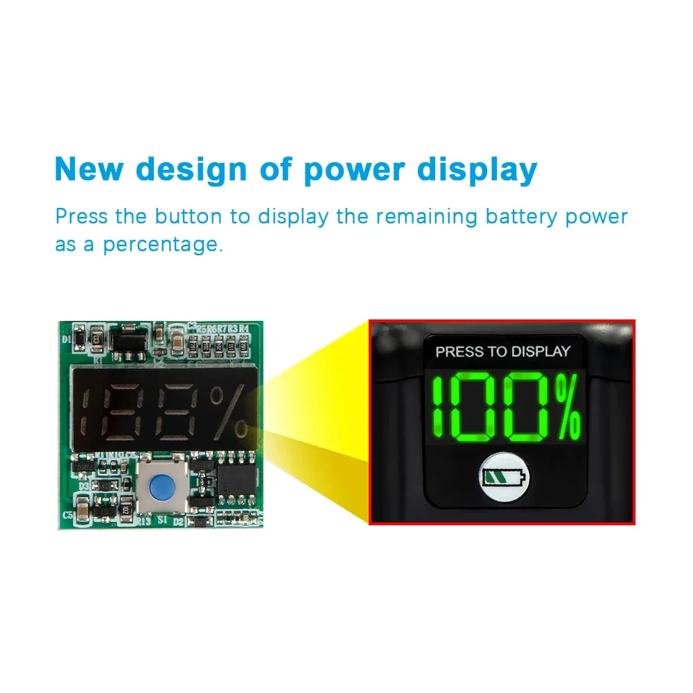 Etui na baterie Makita 18V 3.0Ah 6.0Ah BL1840 1860 1850 Shell Box z płytką BMS PCB Ochrona przed ładowaniem LED cyfrowy BL1830