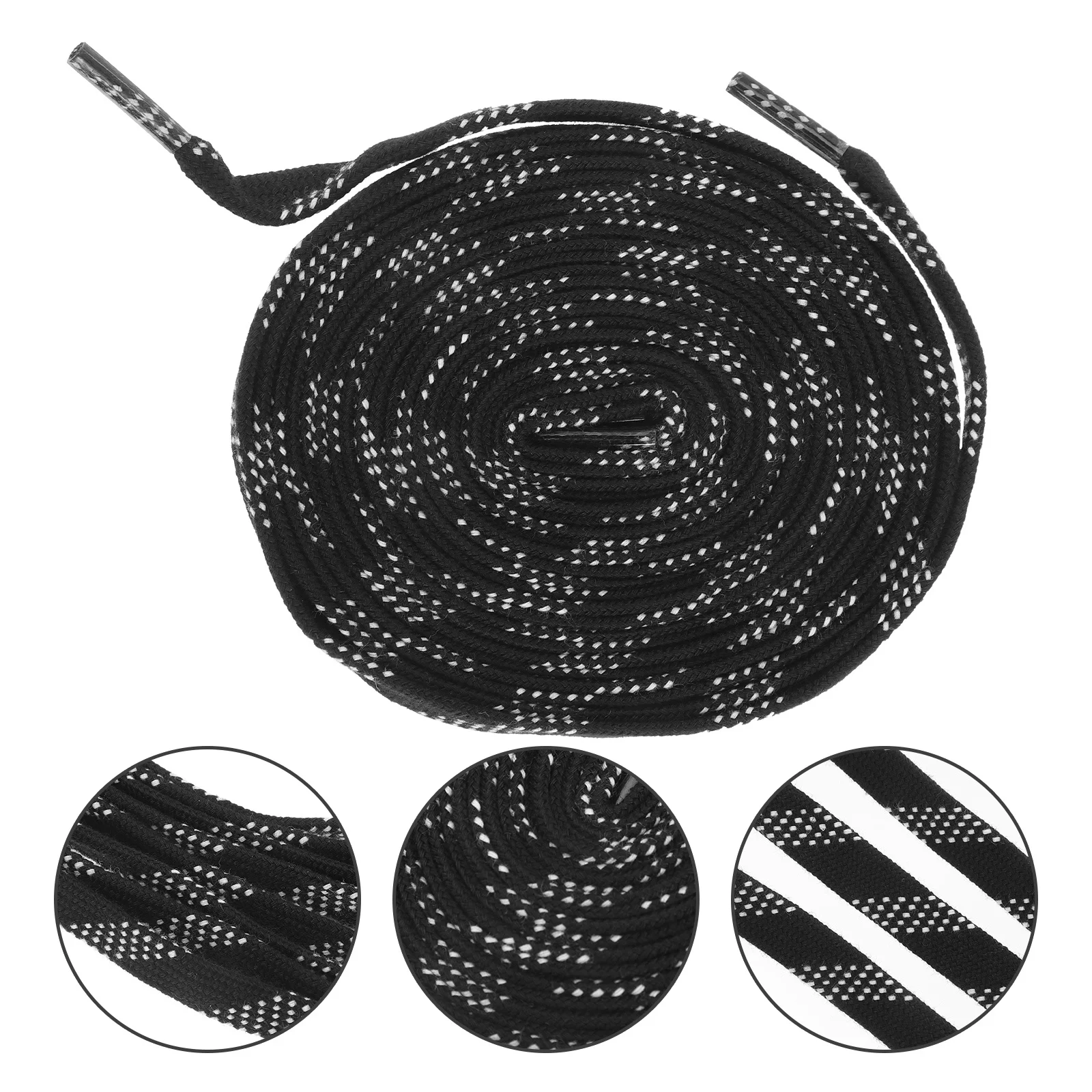 

1Pair Ice Skates Laces Fine Workmanship Flat Shoe Laces Sturdy Sports Shoelaces for Roller Skates Skiing Skateboarding Daily