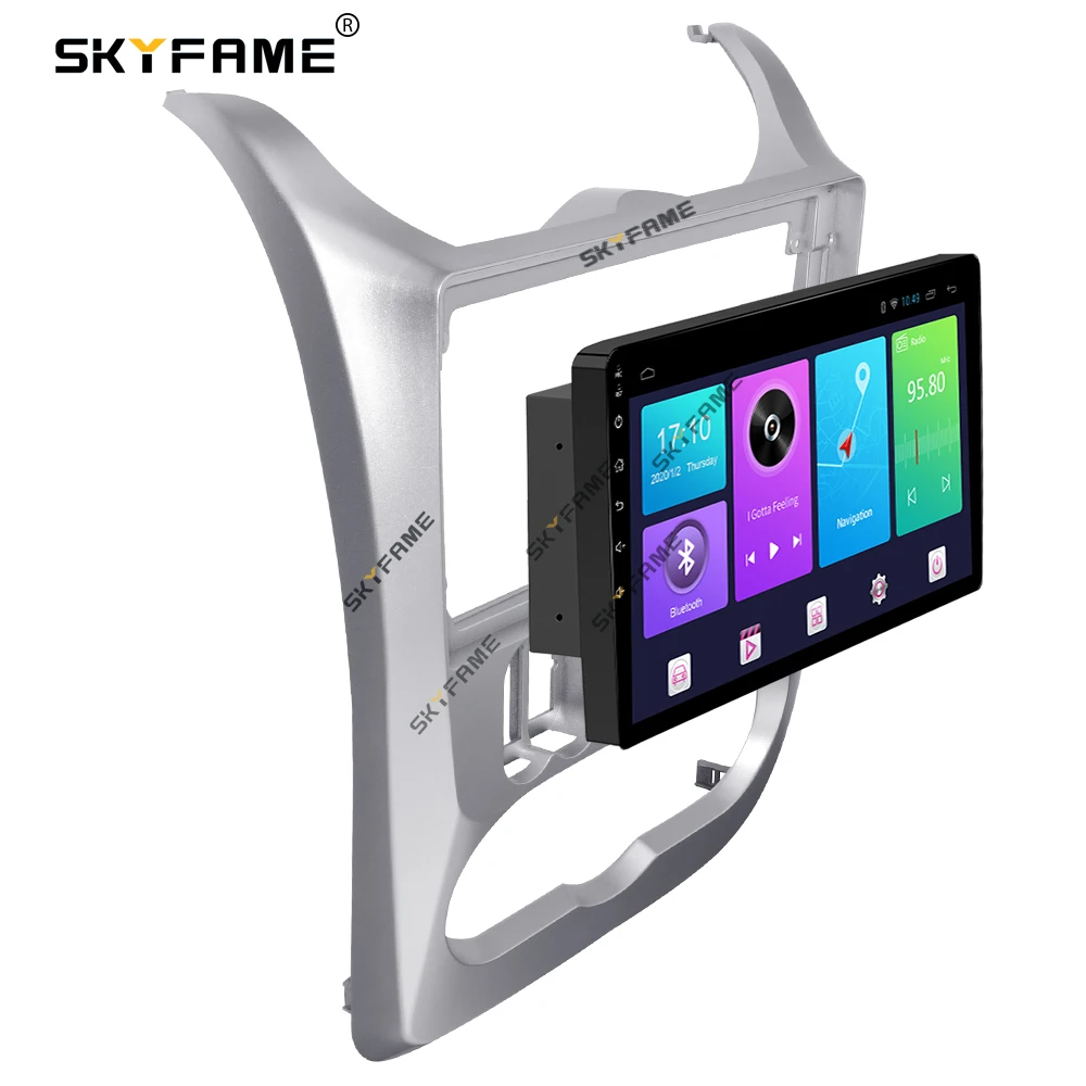 SKYFAME Car Frame Fascia Android Radio Dash Fitting Panel Kit For Renault Logan 1 Sandero Dacia Duster Lada Largus Nissan NP200