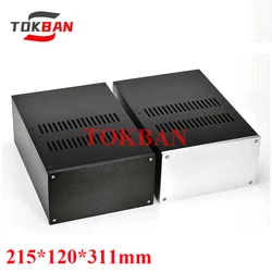 Tokban JC2212 215*120*311mm Power Amplifier Chassis Enclosure All Aluminum For Preamplifier DAC Decoder Amplifier Audio Case