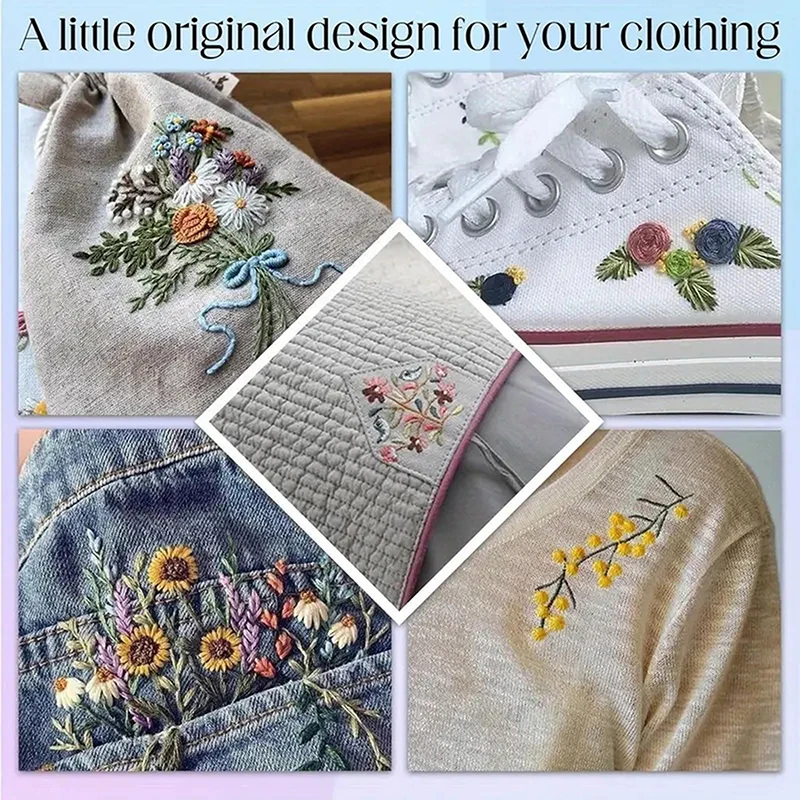 3/4 قطعة أنماط التطريز المثبتة - مراجعة Embroidery Design Patterns Flowers وسعره