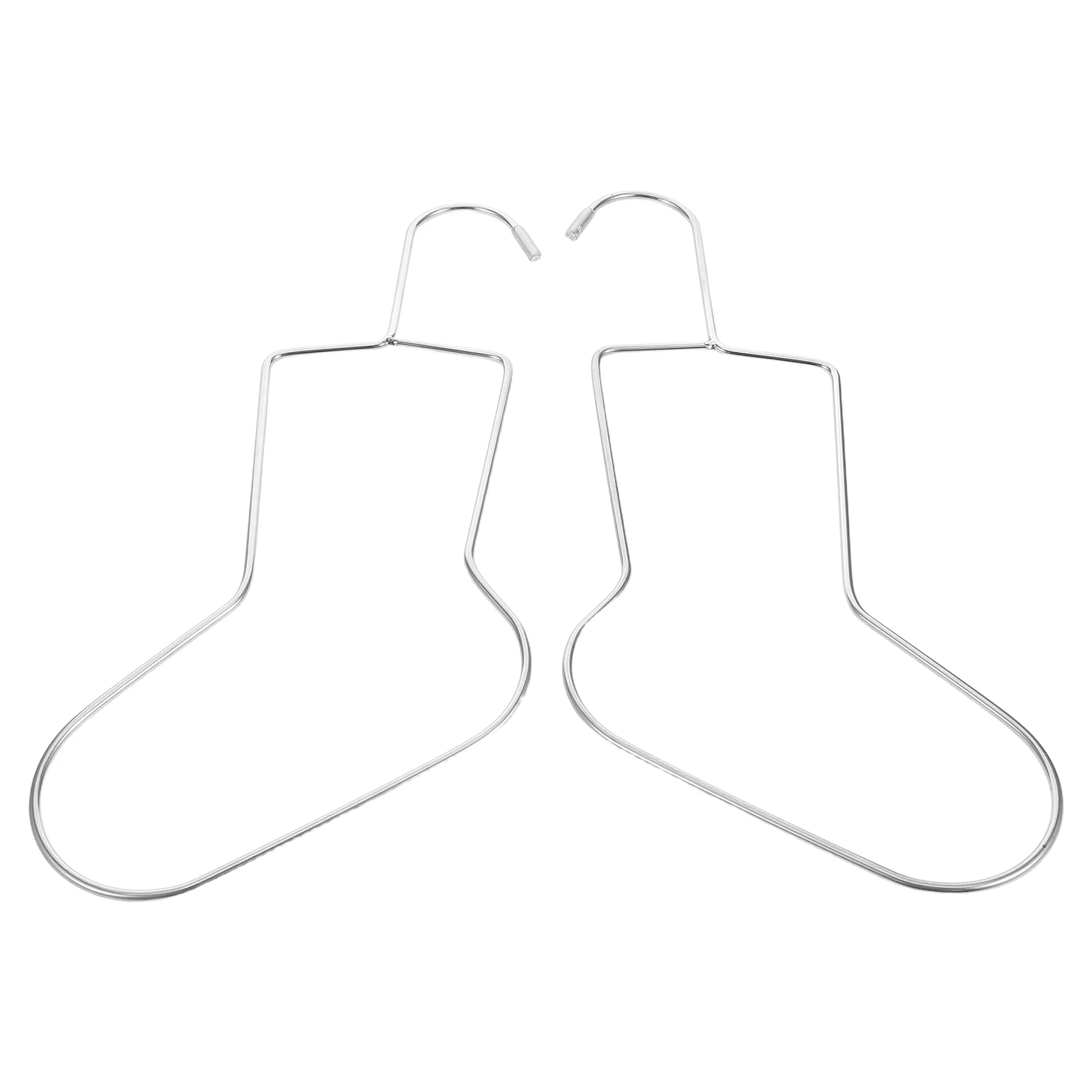 

2Pcs Sock Blocker Knitting Tool Metal Sock Display Stand for Drying Shaping Socks 27x13cm Stainless Steel Rack Hanger