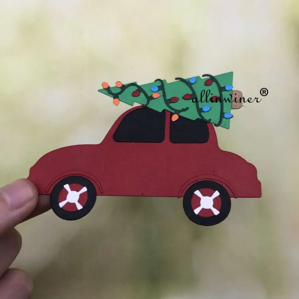 

Christmas tree car Metal Cutting Dies for DIY Scrapbooking Album Paper Cards Decorative Crafts Embossing Die Cuts