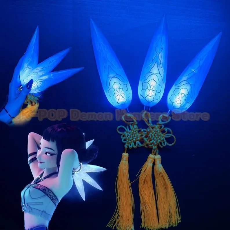 Nuovo 2025 Halloween Kpop Demon Hunters Zoey Cosplay Luci Dardo Armi Gioco di ruolo Puntelli per Ragazza Gruppo Idol Carnevale di Halloween