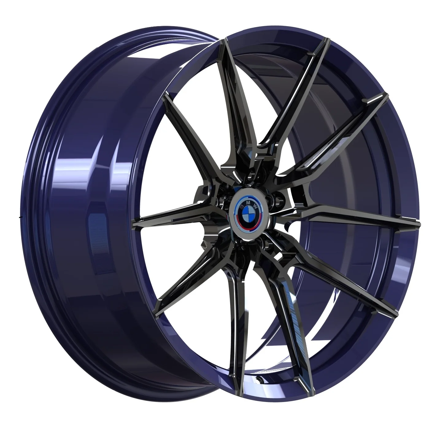 18 19 20 21 22 24 inch  Black Monoblock Alloy Car  Rims  Double Spokes Concave forged Wheels for Ferrari and Mercedes  Benz