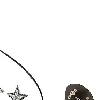 Star Pendant Vintage Necklace Punk Star Choker Rock Roll Guitar Layered Necklace For Women Men Eboy Egirl Bar Party Jewelry
