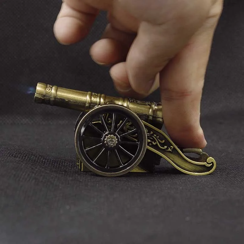 New Mini Retro Lighter - Refillable Butane Gas, Windproof Torch Flame, Novelty Unique Vintage, Smoking Accessories & Small Gift